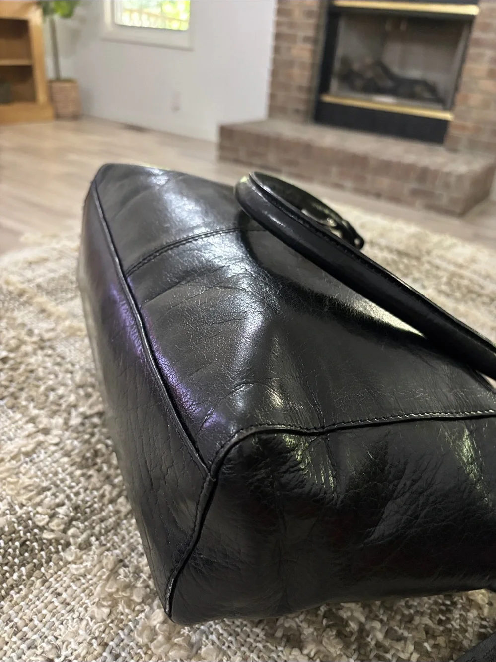 Ashwood Satchel Tote Black Leather Hand Bag - Picture 9 of 16